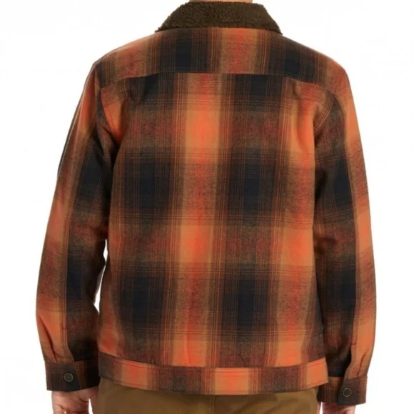 191. Billabong Barlow Sherpa Lined Jacket | Color: Java - Picture 2 of 8